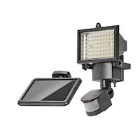 NOMA LED 180 Degree Outdoor Solar Motion Sensor Light, Weather-Resistant, Black Composite_or_Mixed