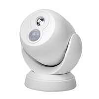 NOMA LED Battery Operated Indoor/Outdoor Security Light, Weather-Resistant, White
