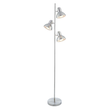 CANVAS 3-Head Metal Shade Floor Lamp, 62-in, Brushed Nickel Front_Flat