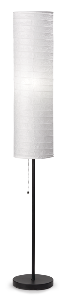 For Living Rice Paper Floor Lamp Black, Tower Floor Lamp Glass Replacement
