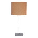 CANVAS Byron Fabric Shade Table Lamp, 21-in, Satin Nickel Front_Flat