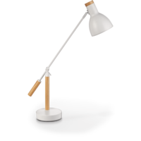 CANVAS Grace Wooden Table Lamp, 27.5-in, White Front_Three_Fourths_Angled_Right