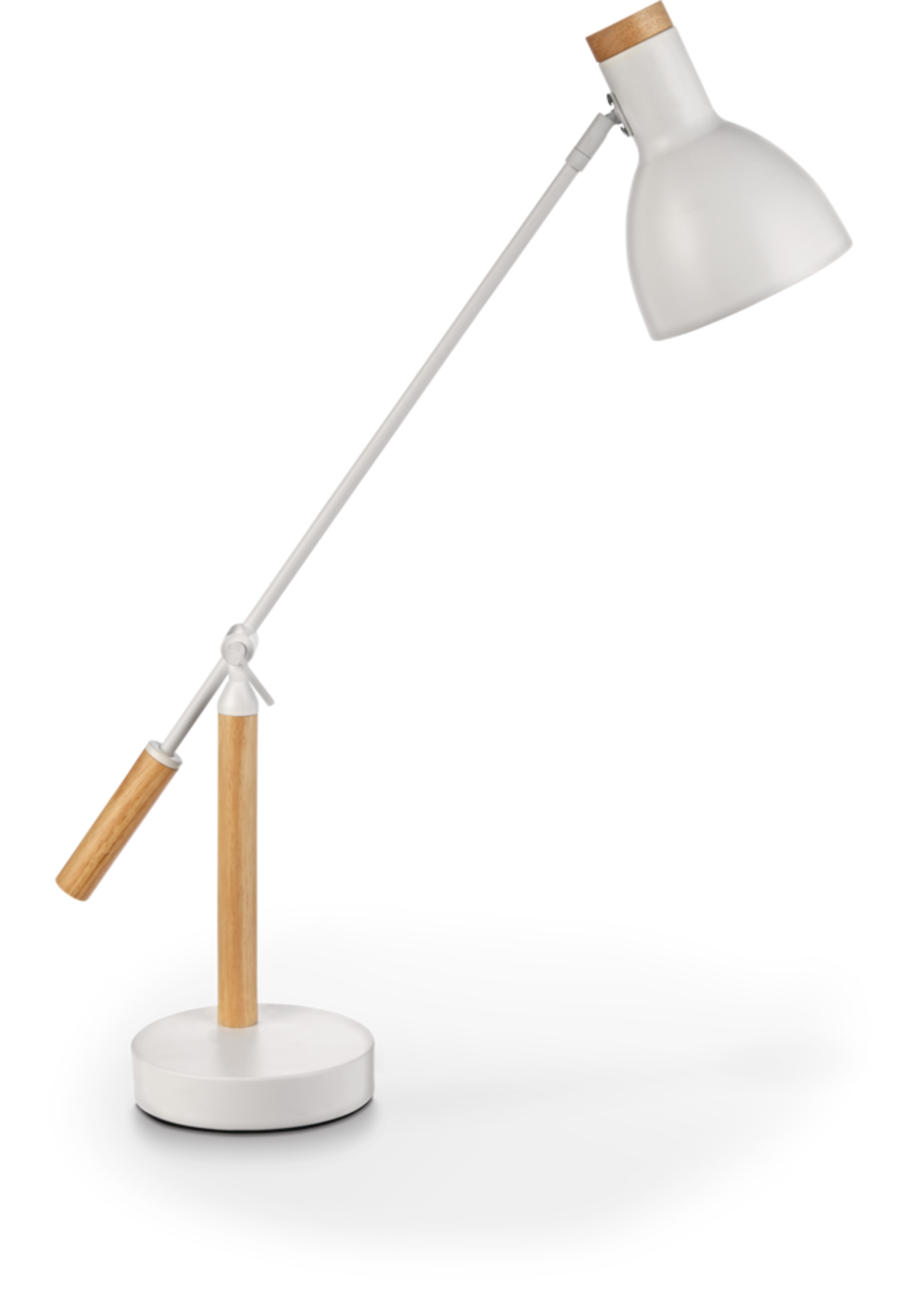 CANVAS Grace Wooden Table Lamp, 27.5-in, White Front_Three_Fourths_Angled_Right