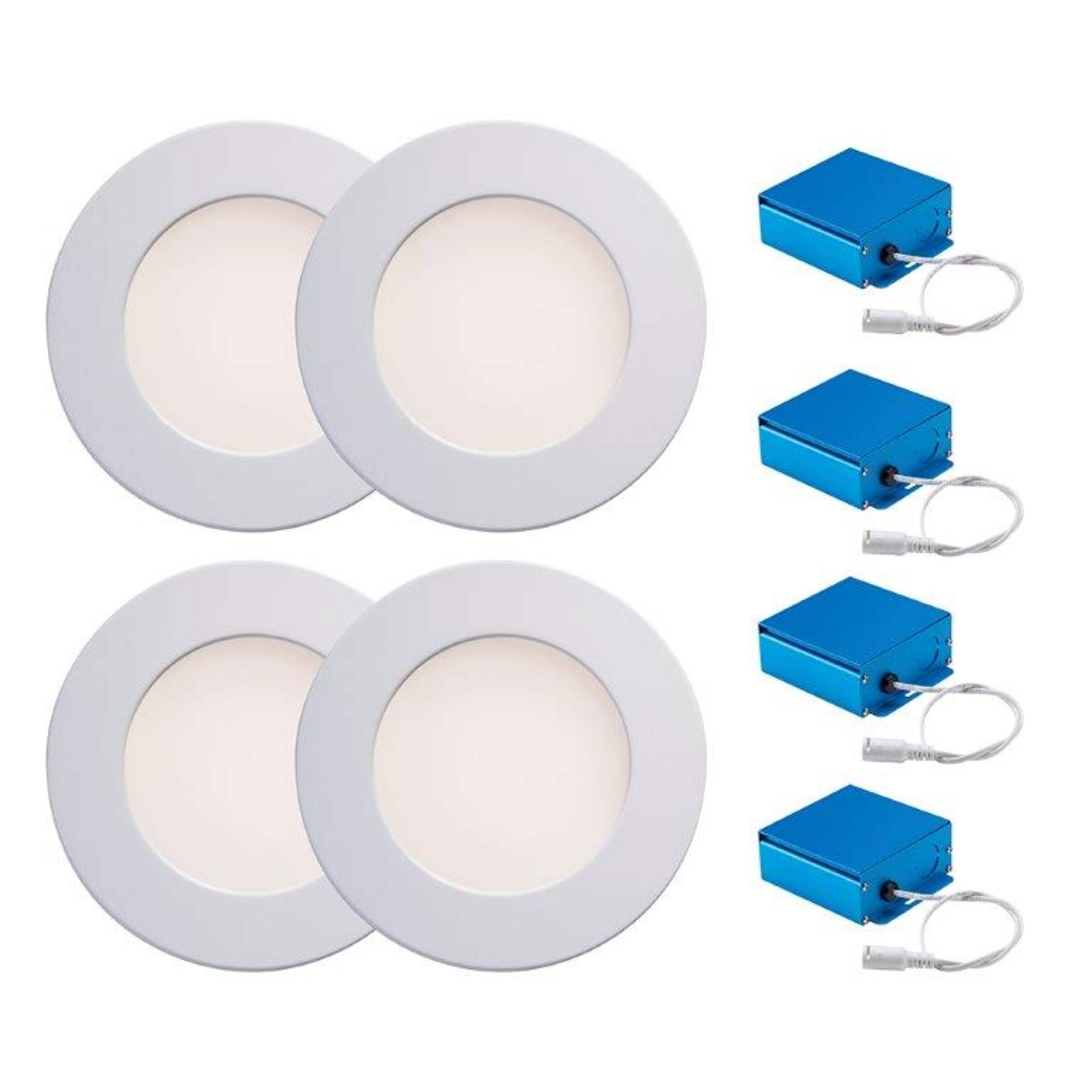 Trenz Lighting LED CCT Recessed Lights, 4in, 4pk Canadian Tire