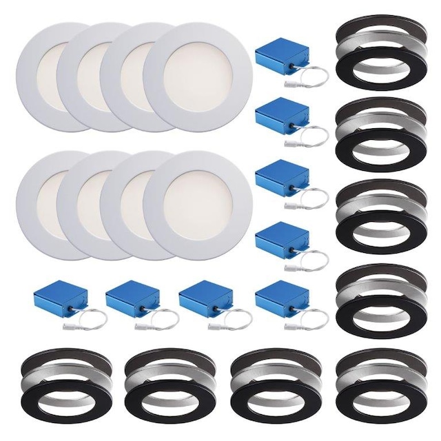 Trenz Lighting LED CCT Recessed Lights, 4in, 8pk Canadian Tire