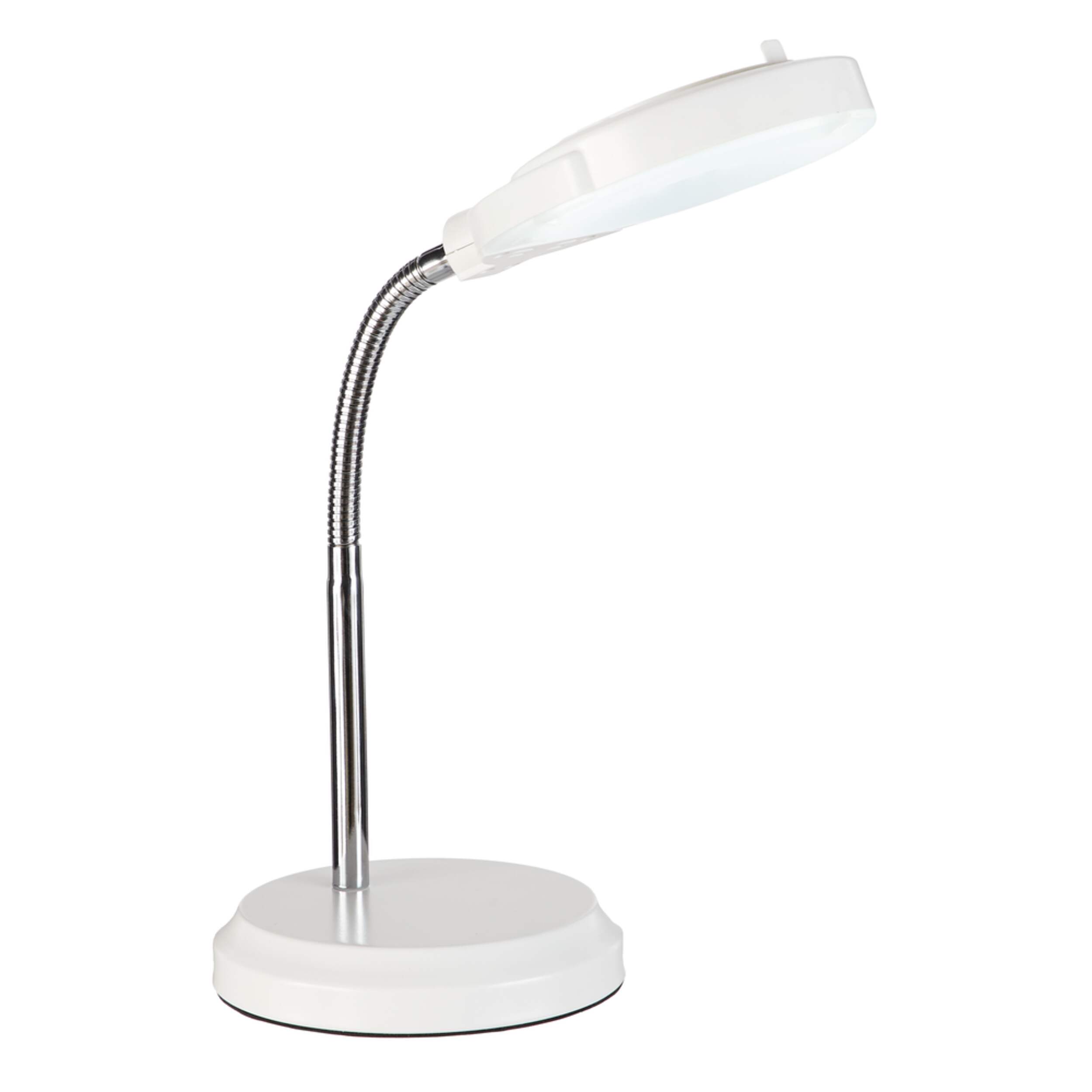 NOMA LED Desk Lamp & Magnifier, 201/2in, White Canadian Tire