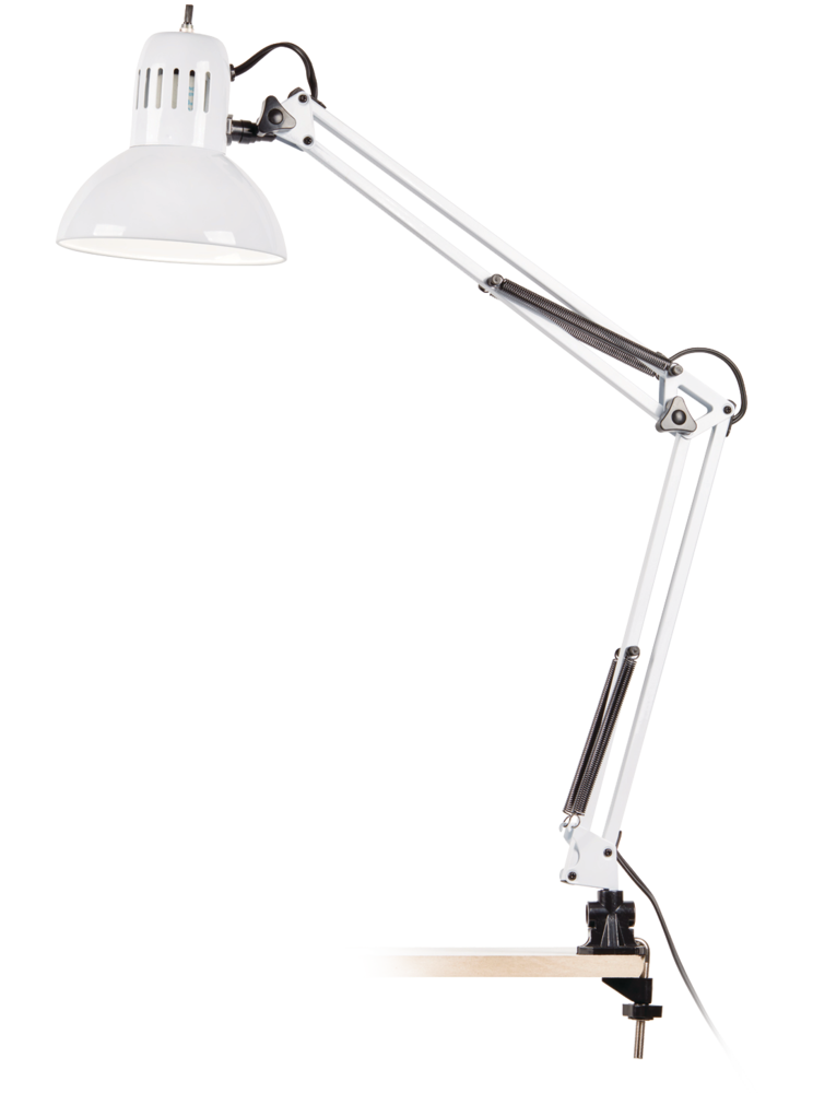 NOMA Swing Arm Adjustable Desk Lamp, 30in, White Canadian Tire
