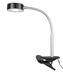 NOMA LED Clip-On Desk Lamp, 15-1/14-in, Black/Silver Front_Angled_Left