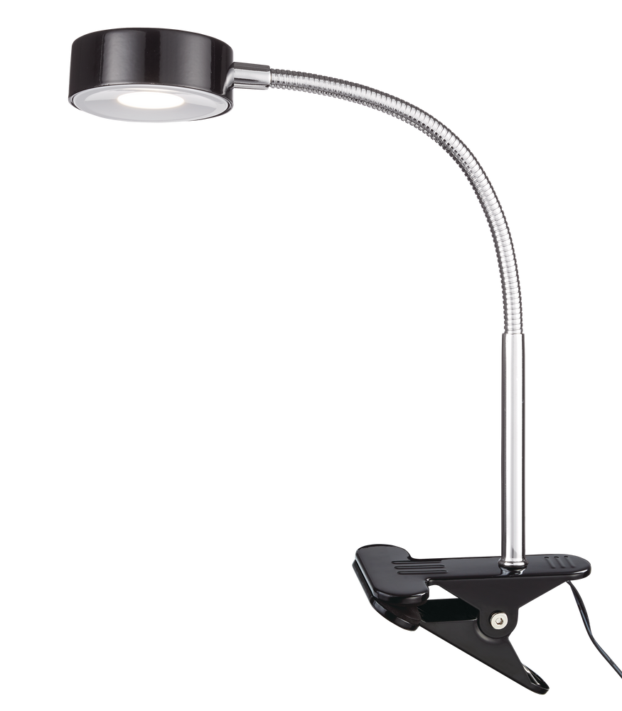 NOMA LED ClipOn Desk Lamp, 151/14in, Black/Silver Canadian Tire