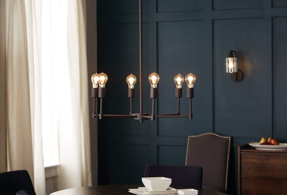 Canvas Halle Chandelier Oil Rubbed Bronze Canadian Tire - High Ceiling Light Bulb Changer Canadian Tire