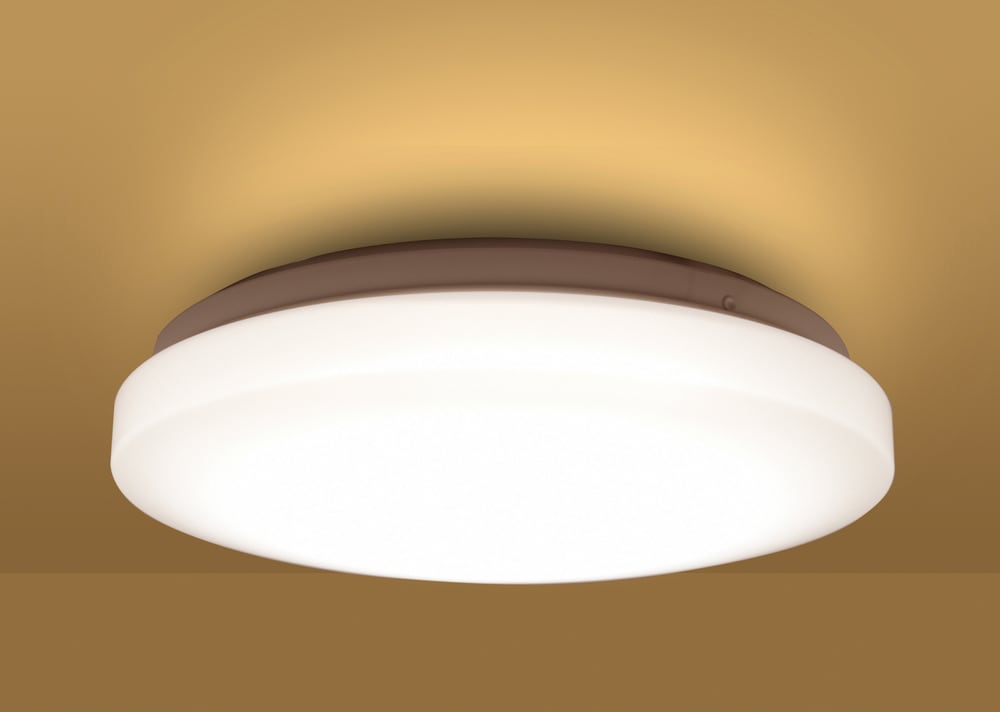 NOMA LED Flush Mount Ceiling Light Fixture, White, 10in Canadian Tire