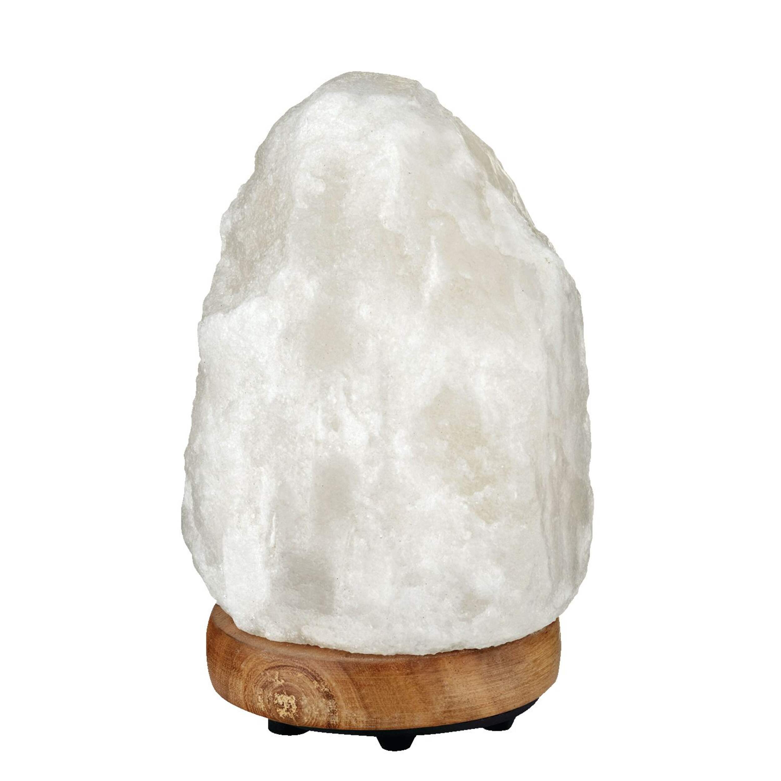 Globe Electric Salt Lamp Night Light, 7-in, White Front_Flat