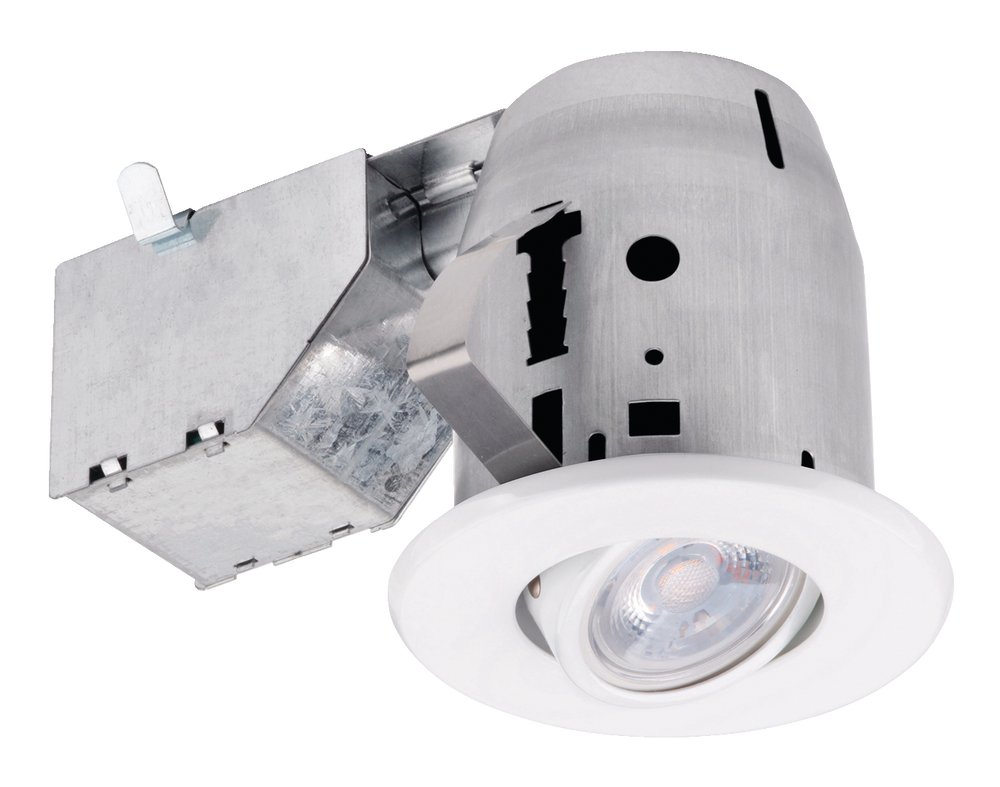 Globe Electric Traditional Round LED Warm White Recessed Lighting Kit