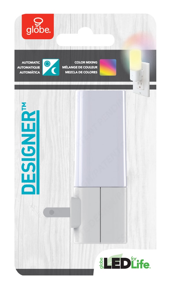 Globe Electric LED Automatic Lava Lamp Night Light, White Canadian Tire