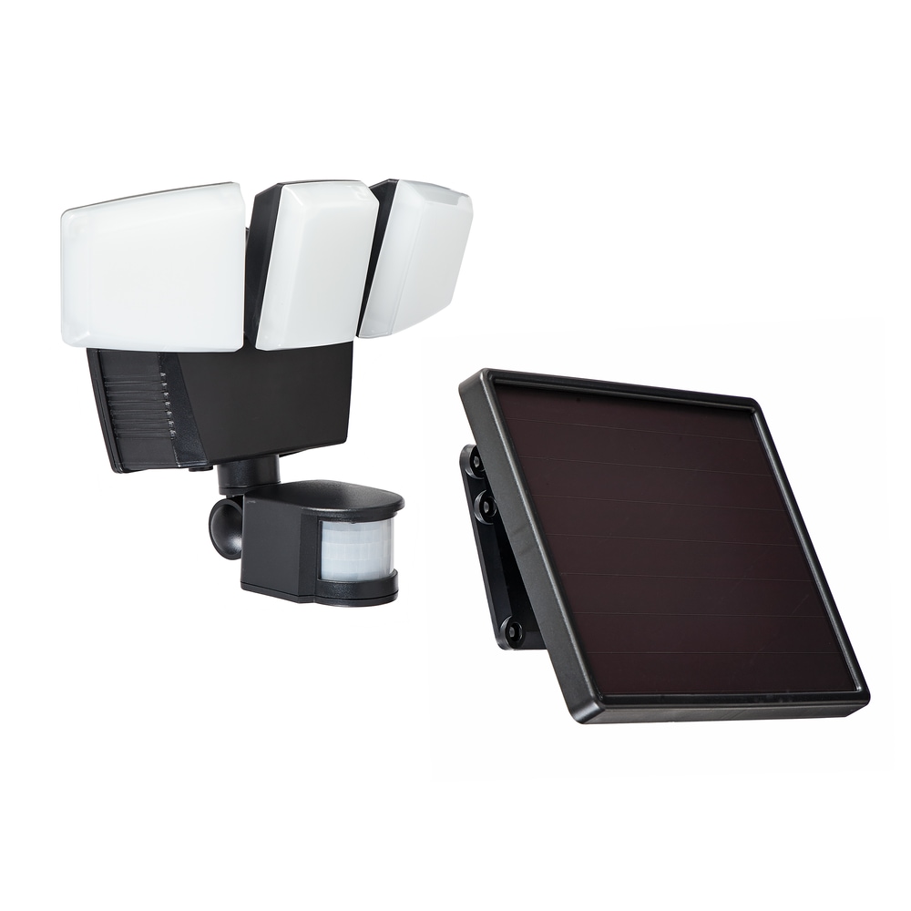 Lampe de sécurité d'extérieur à 3 têtes 180 degrés NOMA, résistant aux