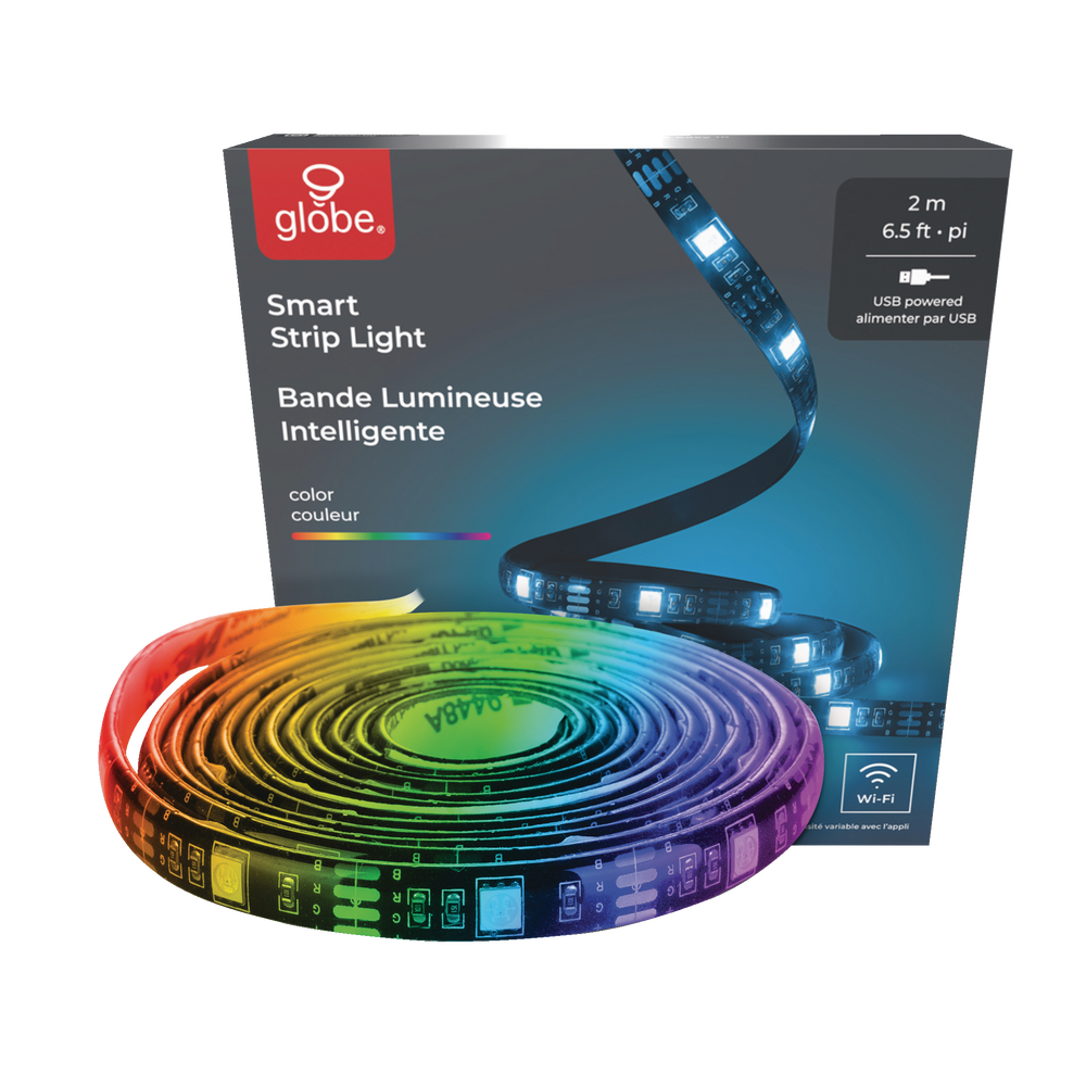 Globe Electric WiFi LED RGB Smart Strip Light, 2m/6.5ft Canadian Tire