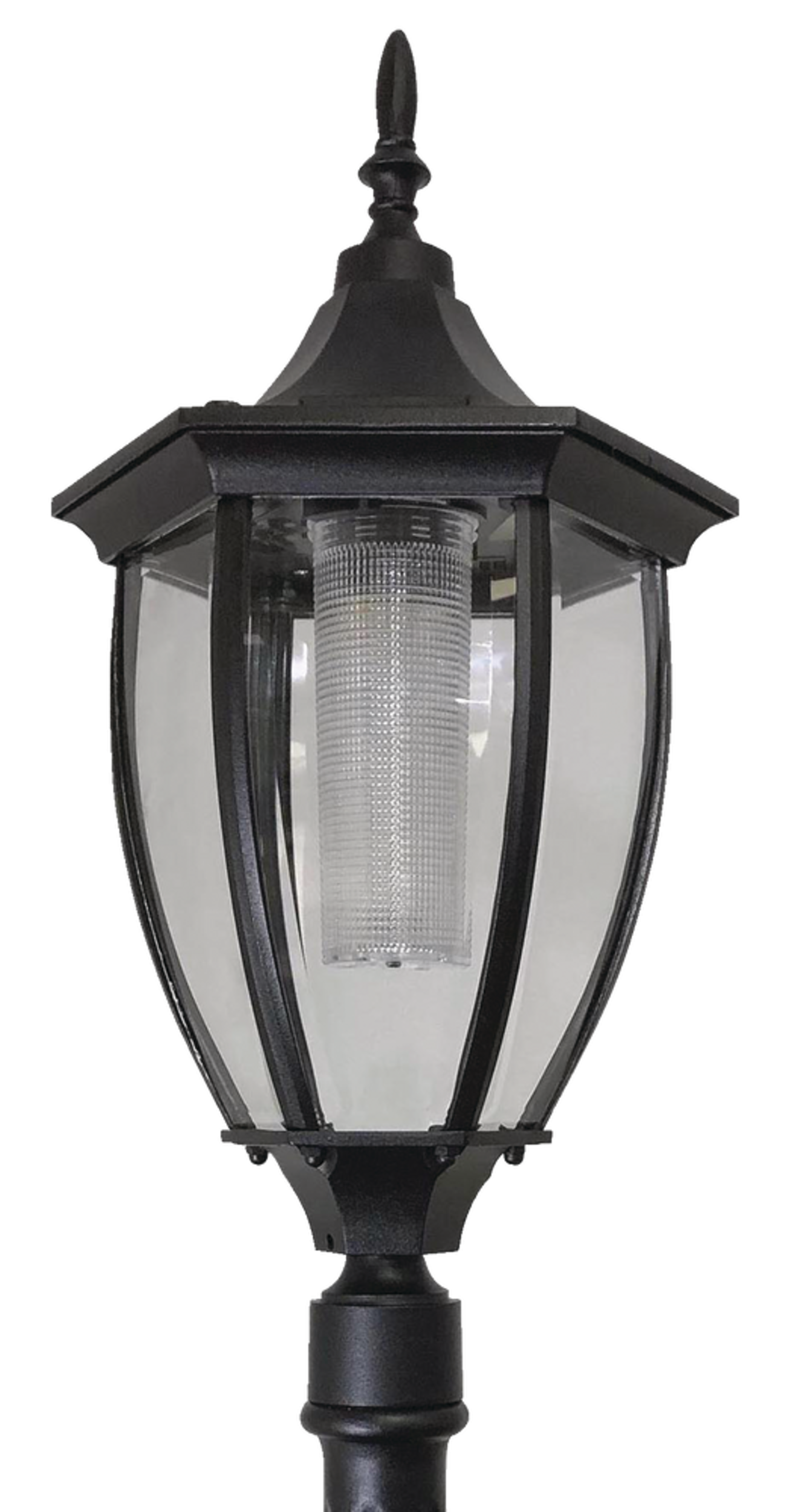 Lampe solaire et jardinière pour l'extérieur For Living Cresmont, noir