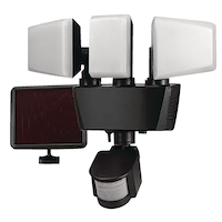 NOMA Triple-Head LED 180-Degree Outdoor Solar Motion Sensor Security Light, Weather-Resistant Composite_or_Mixed