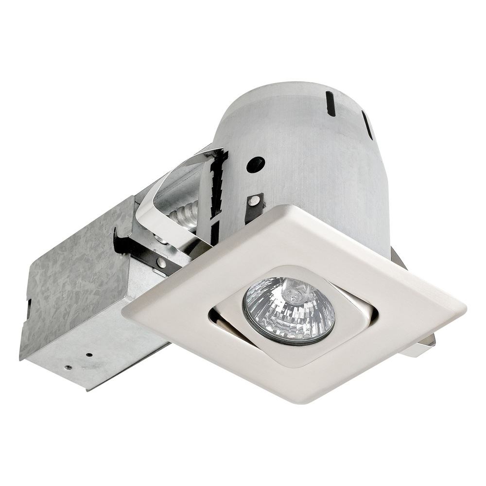Globe Square Recessed Light, Brushed Nickel, 4in Canadian Tire