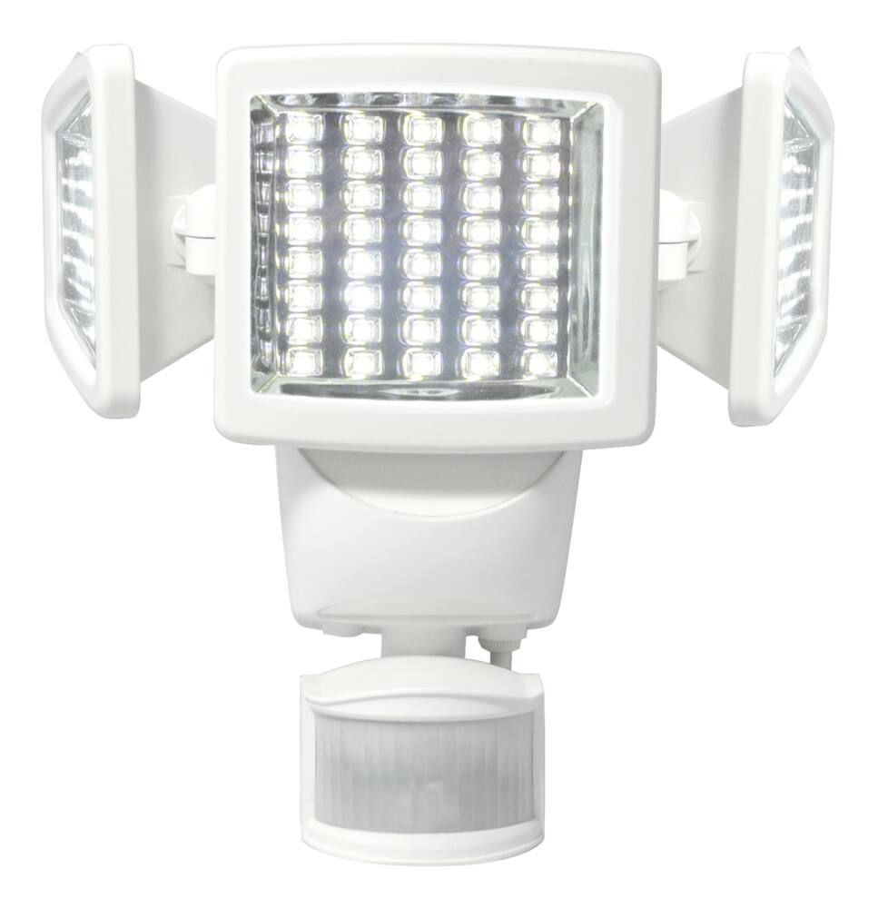 sunforce 120 led triple head solar motion light