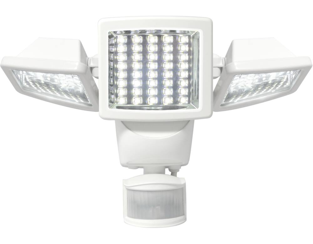 sunforce 120 led triple head solar motion light