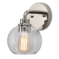 Applique à 1 lampe CANVAS Fuller, nickel poli