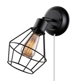 Globe Plug and Play Wall Pendant, Bronze Front_Angled_Left