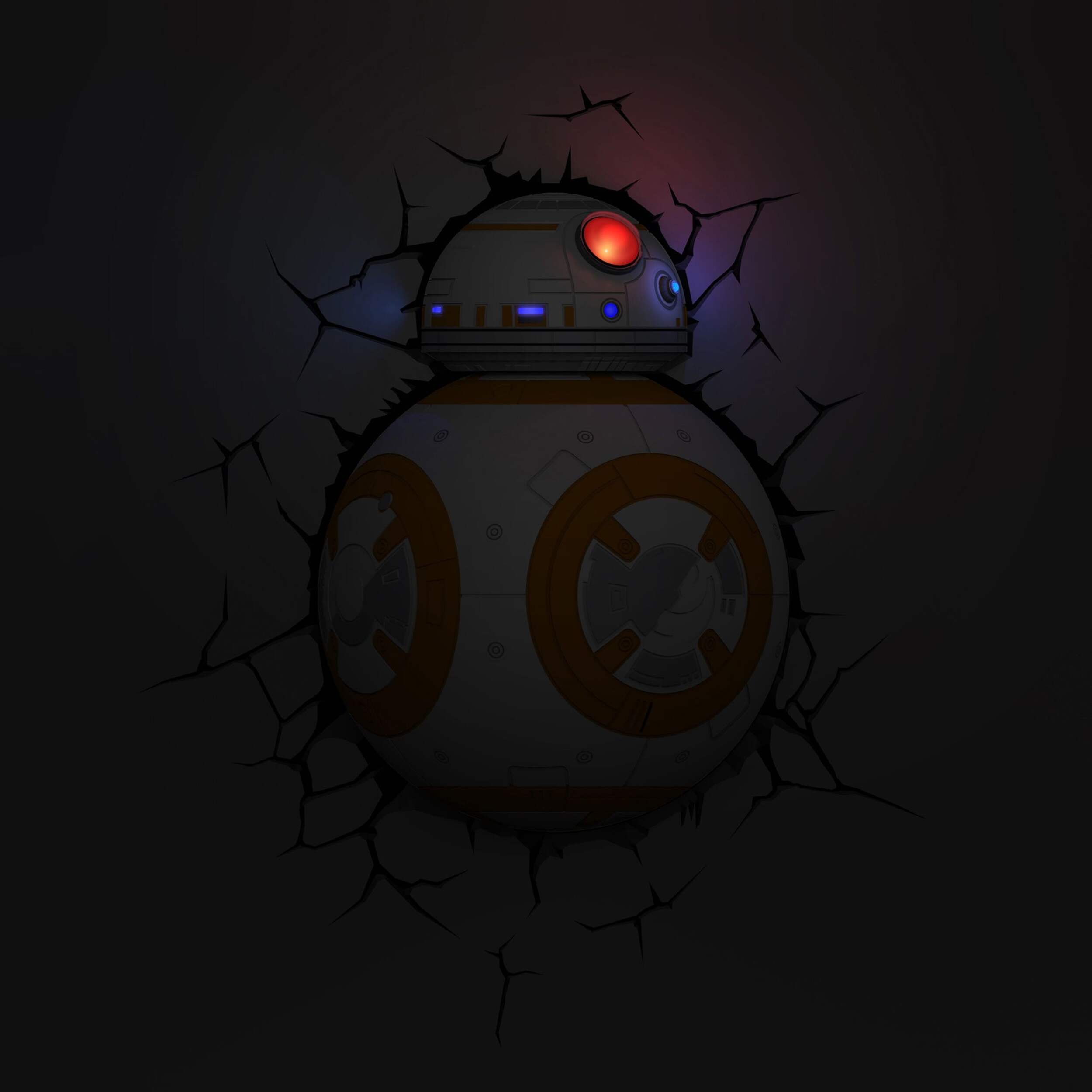 Veilleuse 3D Star Wars, droïde Front_Flat