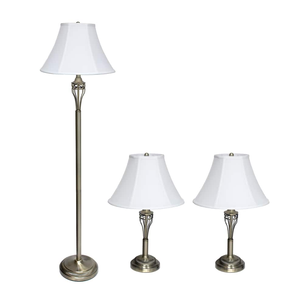 4 piece lamp set