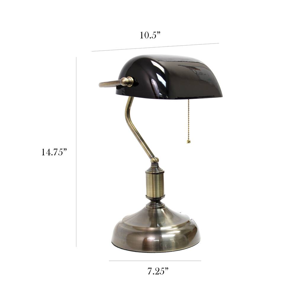 battery operated bankers lamp