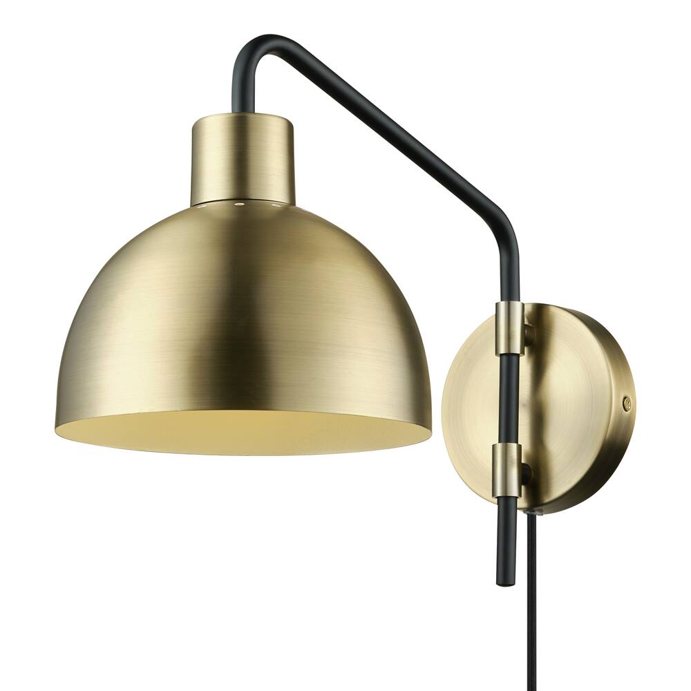 Globe Electric Dimitri 2-in-1 Wide Bowl Shade Wall Sconce, Antique ...