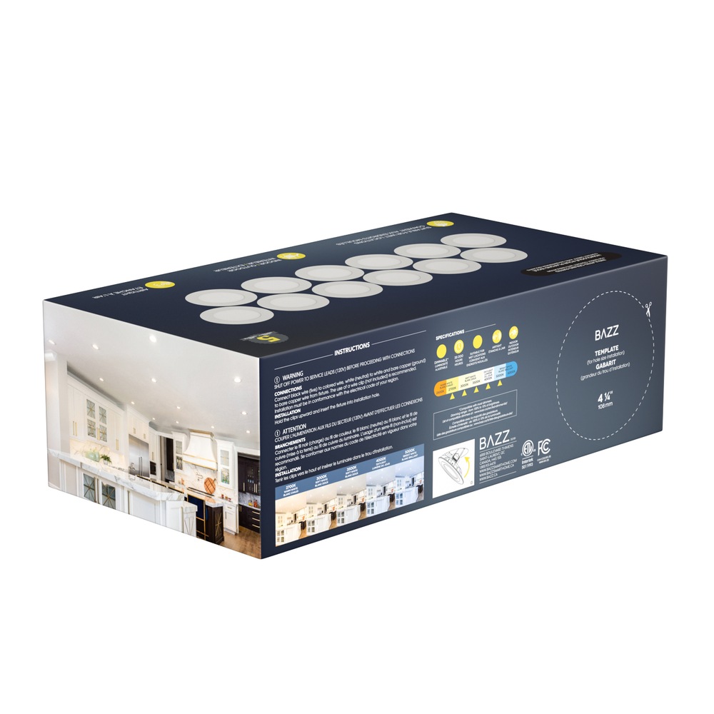BAZZ CCT Recessed Lights, 4in, 12pk Canadian Tire