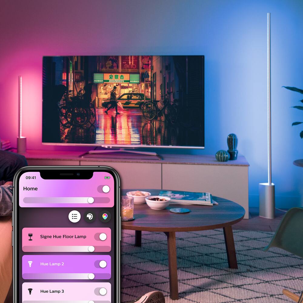 philips hue white & color ambiance signe floor lamp