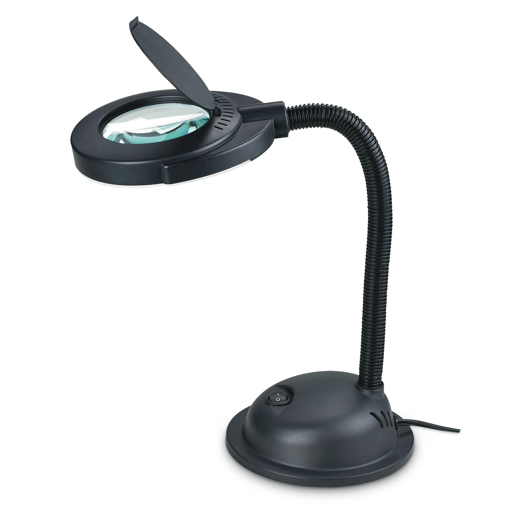 NOMA LED Desk Lamp  Magnifier, 20-in, Black Canadian Tire
