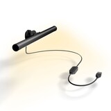 West & Arrow USB Light Bar with Monitor Clip, Black Front_Angled_Right