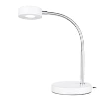 NOMA LED Desk Lamp, 15-1/4-in, White/Silver Front_Three_Fourths_Angled_Left