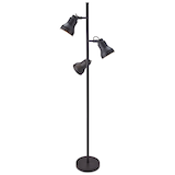 CANVAS Adjustable 3-Spotlight Floor Lamp, 66-in, Matte Charcoal Front_Flat