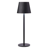 CANVAS Pleated Hood Metal Portable Dimmable LED Touch Lamp, 14-in, Assorted Colours