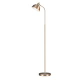 CANVAS Adjustable Bell Shade Floor Lamp, 58-in, Matte Brass Side_Left