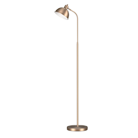 CANVAS Adjustable Bell Shade Floor Lamp, 58-in, Matte Brass Side_Left