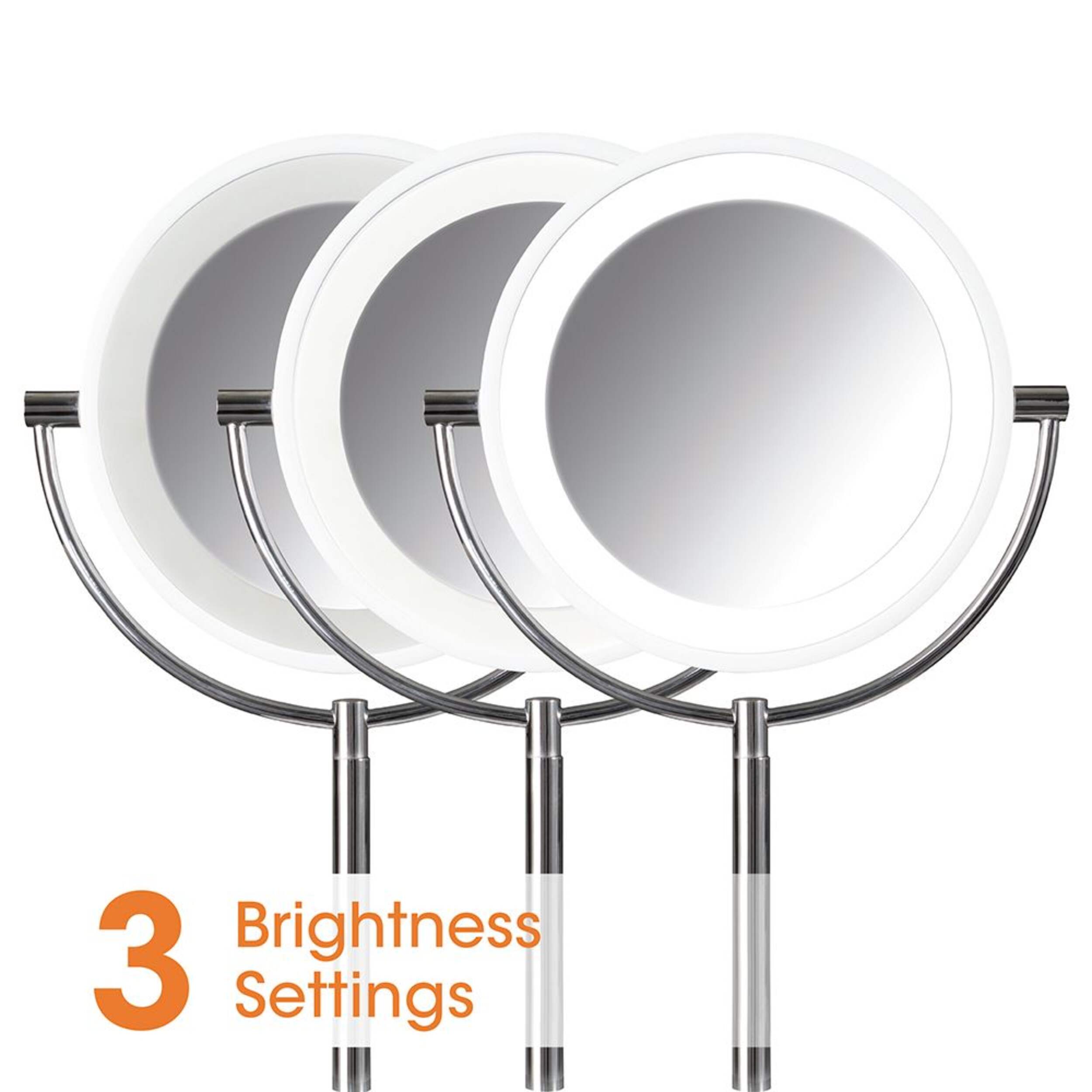 OttLite Wireless Charging LED Makeup Mirror, White Canadian Tire