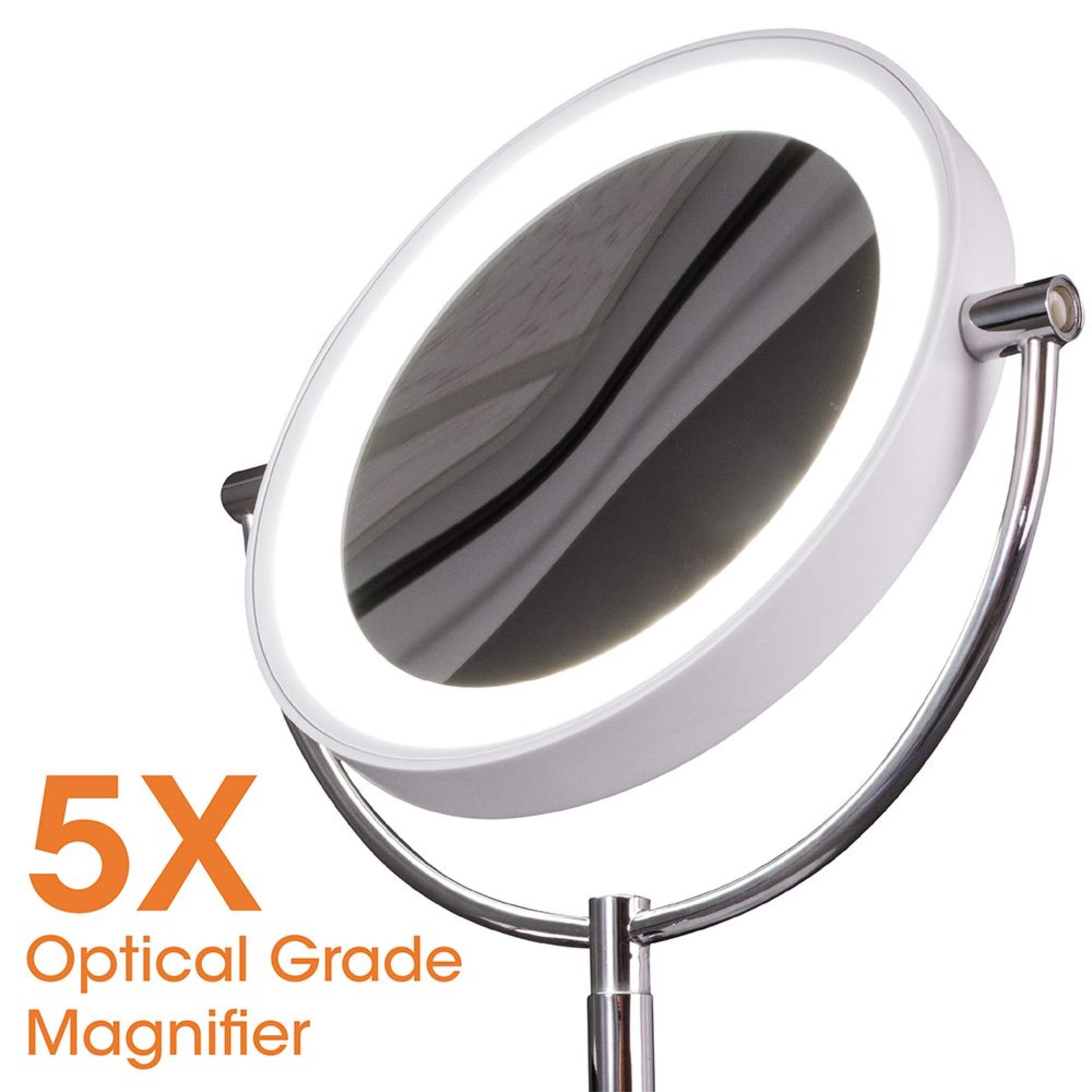 OttLite Wireless Charging LED Makeup Mirror, White Canadian Tire