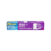 Filtrete™ 3M™ MPR 1550 Refillable Deep Pleat AC Furnace Air Filter, Slim, 16x25x5-in, 2-pk Front_Flat