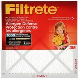 3M™ Filtrete™ Allergen Defense Micro Allergen Air Filters, 1000MPR, 20 x 20 x 1-in, 2-pk Front_Flat