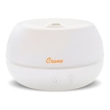 Crane EE-5951AD Ultrasonic Cool Mist Air Humidifier & Essential Oil Diffuser with Light, Whisper Quiet, White, 0.8-L Front_Elevated