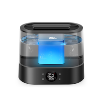 DREO Home Top Fill Smart Supersized Cool Mist Air Humidifier, Black, 4-L Front_Elevated