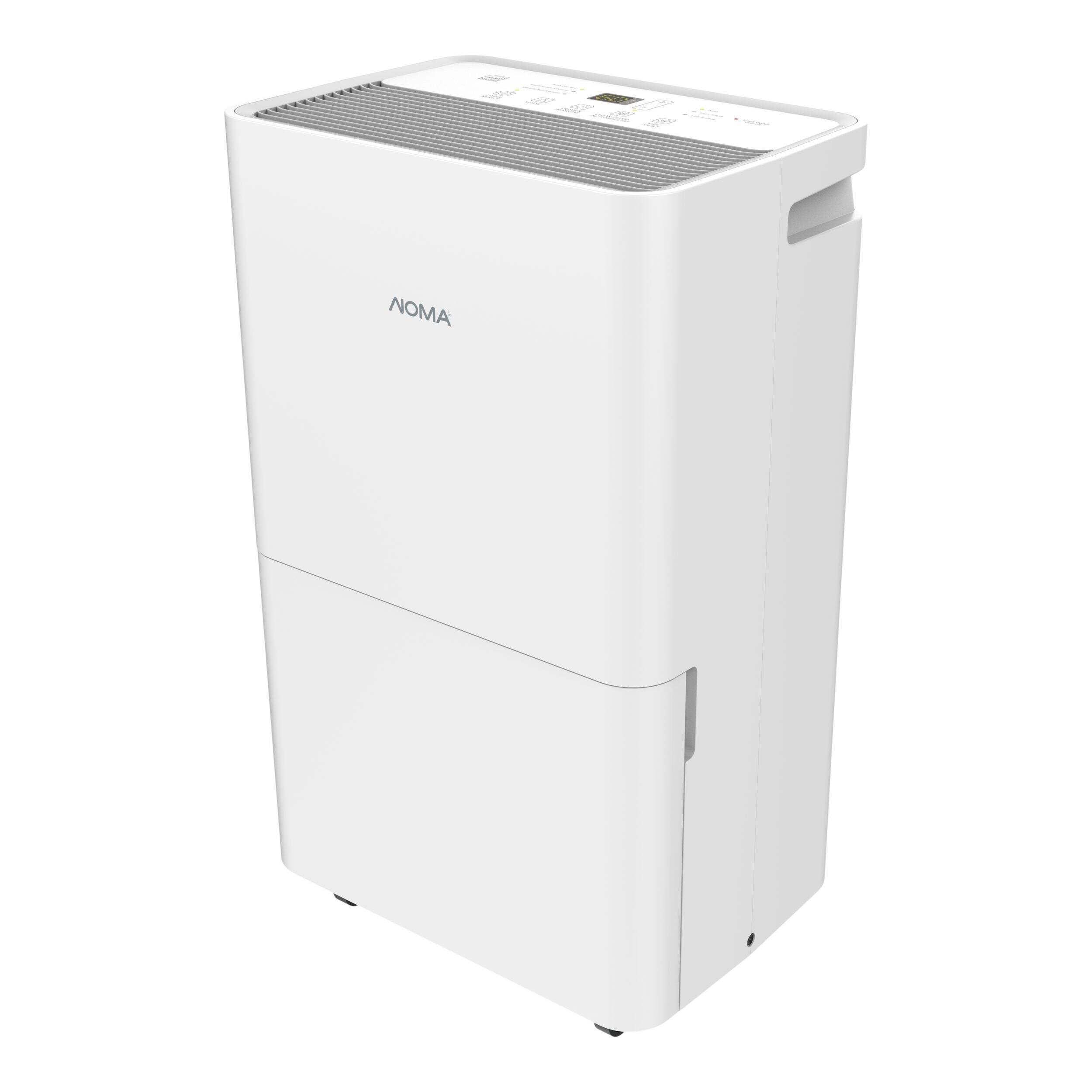 NOMA 50 Pint Dehumidifier, White Front_Three_Fourths_Angled_Left
