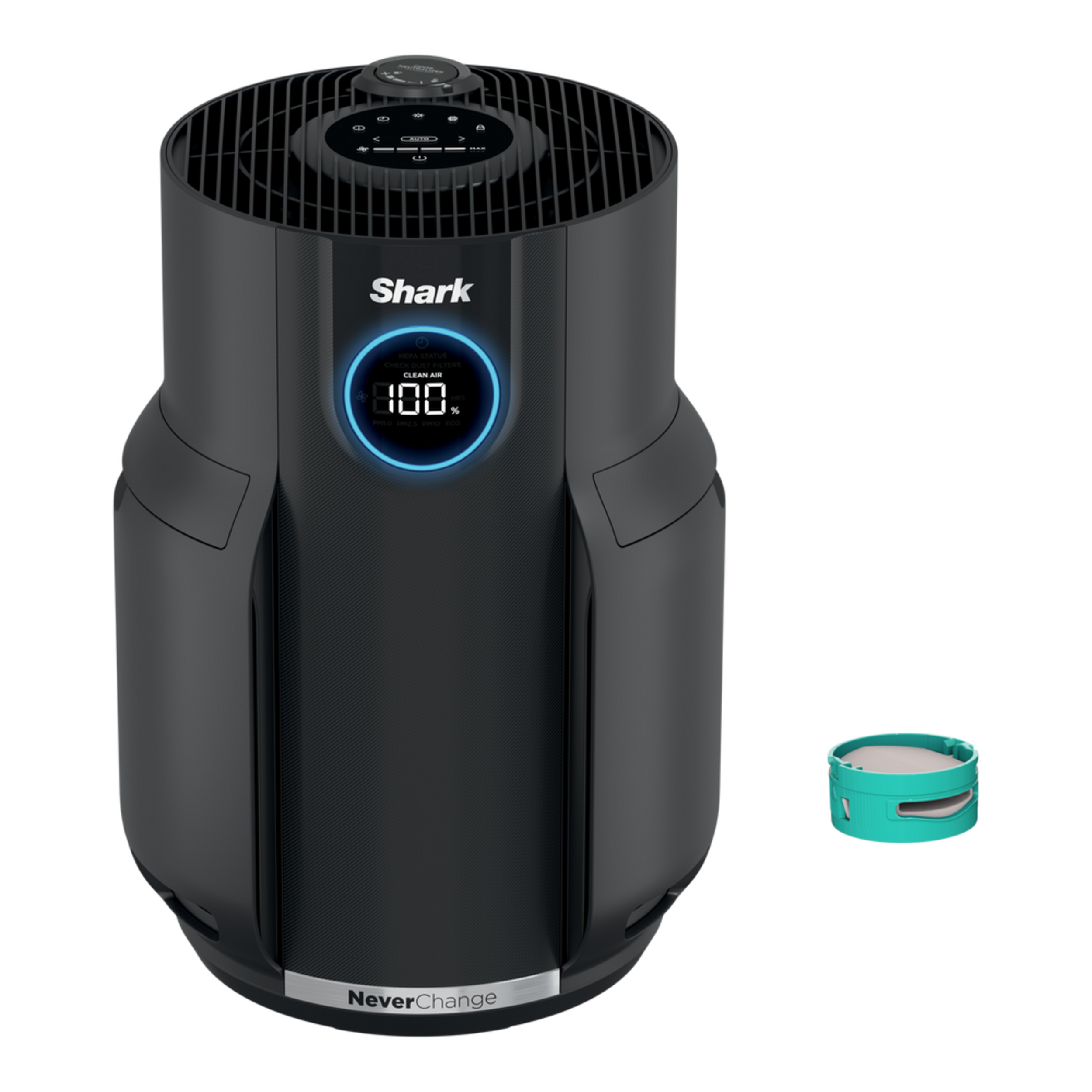 Shark NeverChange Air Purifier, 650-sq-ft Front_Elevated