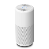 Purificateurs d'air HEPA véritable NOMA avec 4 vitesses de ventilation et veilleuse, moyen, élimine les allergènes et les odeurs, blanc, moyenne pièce Front_Elevated