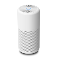 NOMA Medium True HEPA Air Purifier with Night Light, White, Medium Room Front_Elevated